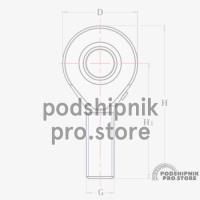 Наконечник штока SIL20 в интернет-магазине Podshipnikpro.store